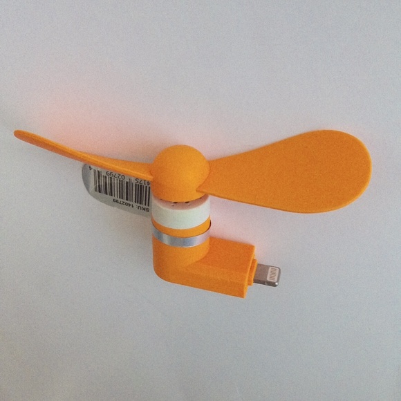New SMART Accessories Creamsicle Orange Plug And Play Mobile Fan - Picture 4 of 9
